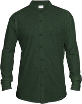 Overhemd - Biologisch katoen - donker groen - L