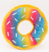 Zippy Paws ZP1023 Jumbo Donutz - Rainbow - Speelgoed voor dieren - honden speelgoed – honden knuffel – honden speeltje – honden speelgoed knuffel - hondenspeelgoed piep - hondenspe