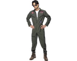 Top Gun overal - Piloten kostuum heren - Maat L - 52-54