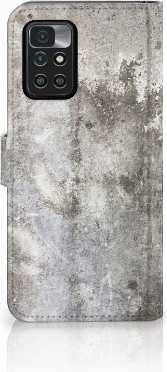 Xiaomi Redmi 10 Bookcase Beton Print