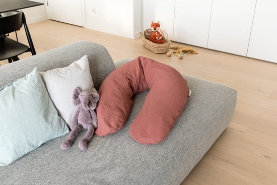 Doomoo Basics Comfy Big - Voedingskussen - Biokatoen - 190cm - Tetra Brick van Doomoo — afbeelding 5