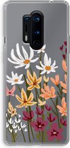CaseCompany® - OnePlus 8 Pro hoesje - Painted wildflowers - Soft Case / Cover - Bescherming aan alle Kanten - Zijkanten Transparant - Bescherming Over de Schermrand - Back Cover