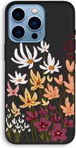 CaseCompany® - iPhone 13 Pro hoesje - Painted wildflowers - 100% Biologisch Afbreekbaar - Duurzaam - Biodegradable Soft Case - Milieuvriendelijke Print op Achterkant - Zwarte Zijkanten - Besc