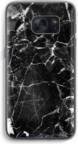 CaseCompany® - Galaxy S7 hoesje - Zwart Marmer 2 - Soft Case / Cover - Bescherming aan alle Kanten - Zijkanten Transparant - Bescherming Over de Schermrand - Back Cover