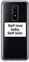 Case Company® - OnePlus 6 hoesje - Self love - Soft Case / Cover - Bescherming aan alle Kanten - Zijkanten Transparant - Bescherming Over de Schermrand - Back Cover