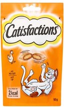 Catisfactions Kattensnoepjes - Kip - Kattensnack - 60 g - 1 zakje