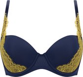 Sapph Celia Padded Bra Dames Navy/Yellw-100E