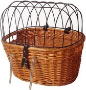 Fietsmand Riet Voorop+metalen Rek - 40x50x44 cm