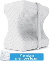 Ergonomisch Kniekussen met Premium Foam - Orthopedisch Beenkussen - Zwangerschapskussen - Zijslaapkussen voor in bed