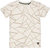 Levv jongens t-shirt Theo aop White Cream Geomatric