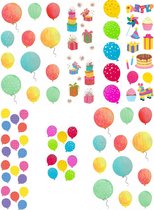 Stickers thema Verjaardag en Feest | Stickerpakket Happy Birthday | Voordeelpakket Stickers voor Kinderen | Knutselstickers, Traktatiestickers, Verjaardagstickers | Goedkope Sticke