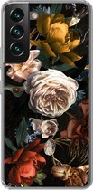 Geschikt voor Samsung Galaxy S22 hoesje - Bloemen - Natuur - Patroon - Siliconen Telefoonhoesje
