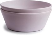 MUSHIE bowl round soft lilac 2-pack - MUSHIE kommetjes - schaaltjes - etenstijd - eten - baby - dreumes - peuter - kleuter - MUSHIE schaaltje - servies - kinderservies - soft lilac