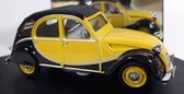 Citroën 2CV Charleston 1982 (closed roof) (Zwart/geel) (9cm) 1:43 Vitesse - Modelauto - Schaalmodel - Miniatuurauto