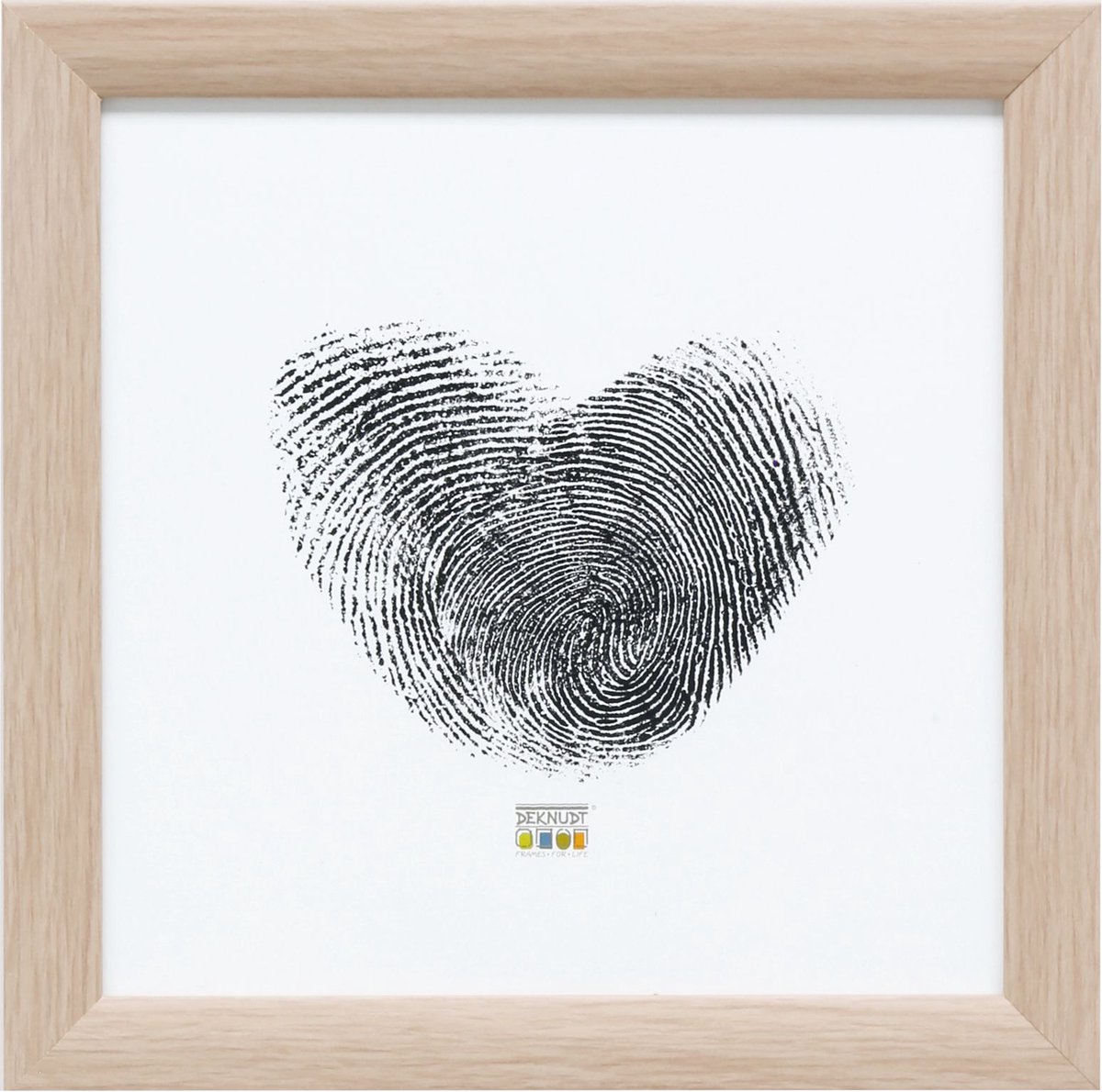 Deknudt Frames fotolijst S54SJ1 - eikkleur - hout - 15x15 cm naturel