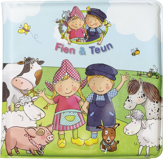 Fien & Teun badboekje, badspeelgoed - baby peuter speelgoed -boerderij thema - vanaf 1 jaar - Bambolino Toys