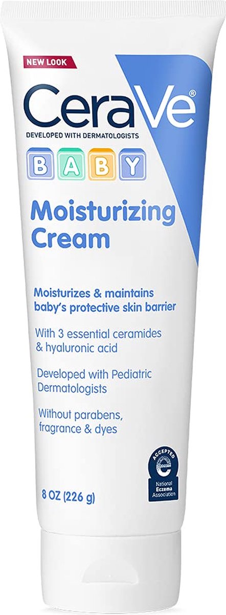 CeraVe Baby Crème - Zachte vochtinbrengende crème met hyaluronzuur - Parabenen en geurvrij - 226g