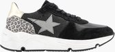 limelight girl Zwarte leren chunky sneaker - Maat 27