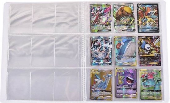 Album de Cartes Pokémon avec 9 Pochettes, 432 Cartes, Livre de Jeu