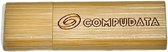 Compudata - USB Stick - 8GB - USB 2.0 - Flash Drive - Hout (Donker Bamboe)