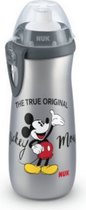 Nuk- Mickey Mouse Sportbeker, sportmondstuk- grijs- 450 ml-36m+ Grijs