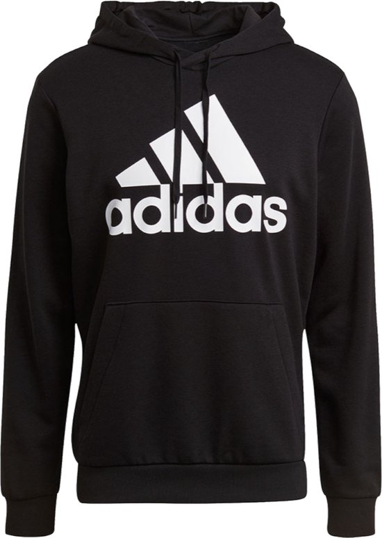Adidas Essentials Big Logo Hoodie GK9540, Mannen, Zwart, Sweatshirt, maat: