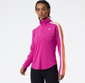 New Balance Accelerate Half Zip Dames Sportshirt - Pink/Multi - Maat M