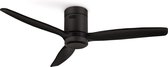 CREATE - WINDCALM DC STYLANCE ZWART - Plafondventilator - met wifi 132 cm - Ventilator met afstandsbediening - 6 snelheden - Timer - Zomer/Winter functie