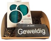 Geschenkset - Bodylotion & Showergel - Washandje - Je bent geweldig