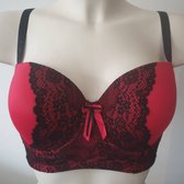 After Eden voorgevormde Ginger bh maat 80G zwart / rood