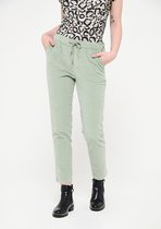 LOLALIZA Slouchy corduroy broek - Khaki - Maat 48