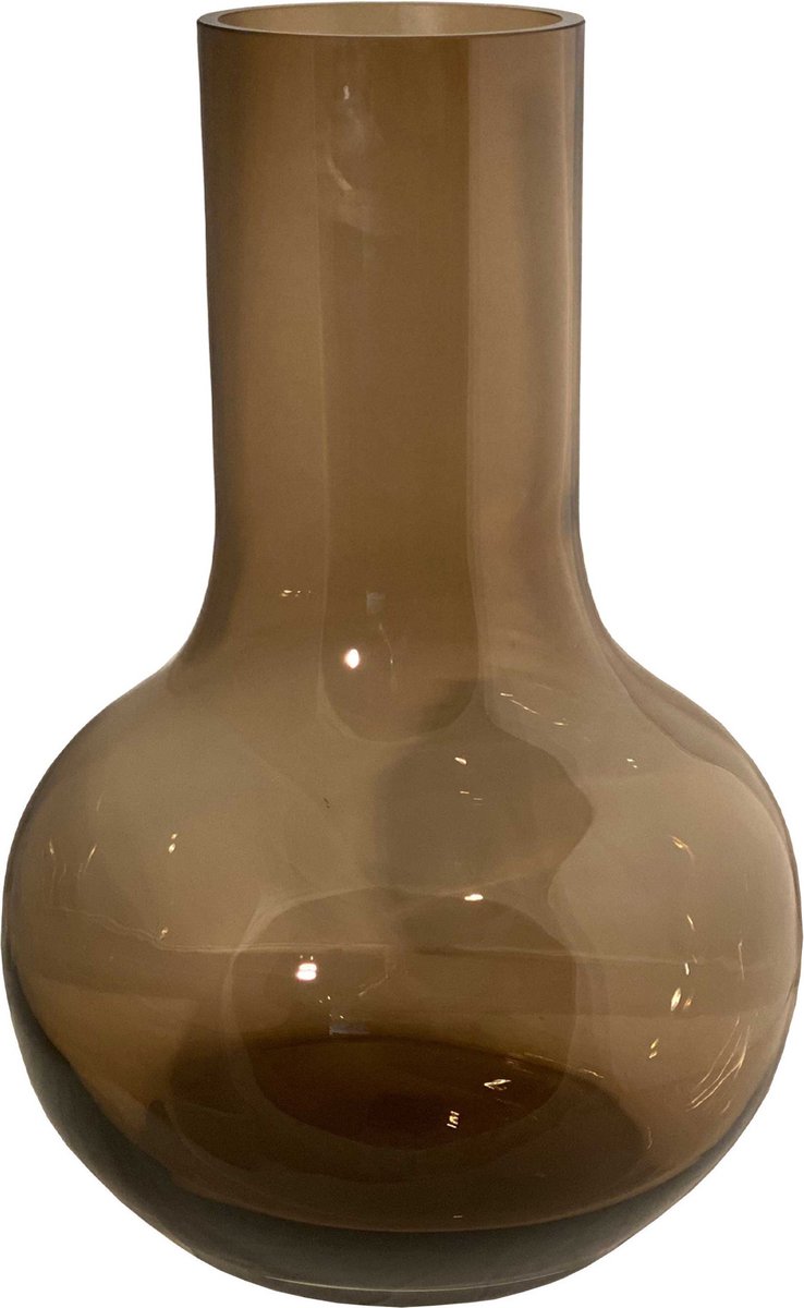 Vaas Seim | Small | Taupe | Mond Geblazen Glas | Ø25,5 x H37 cm