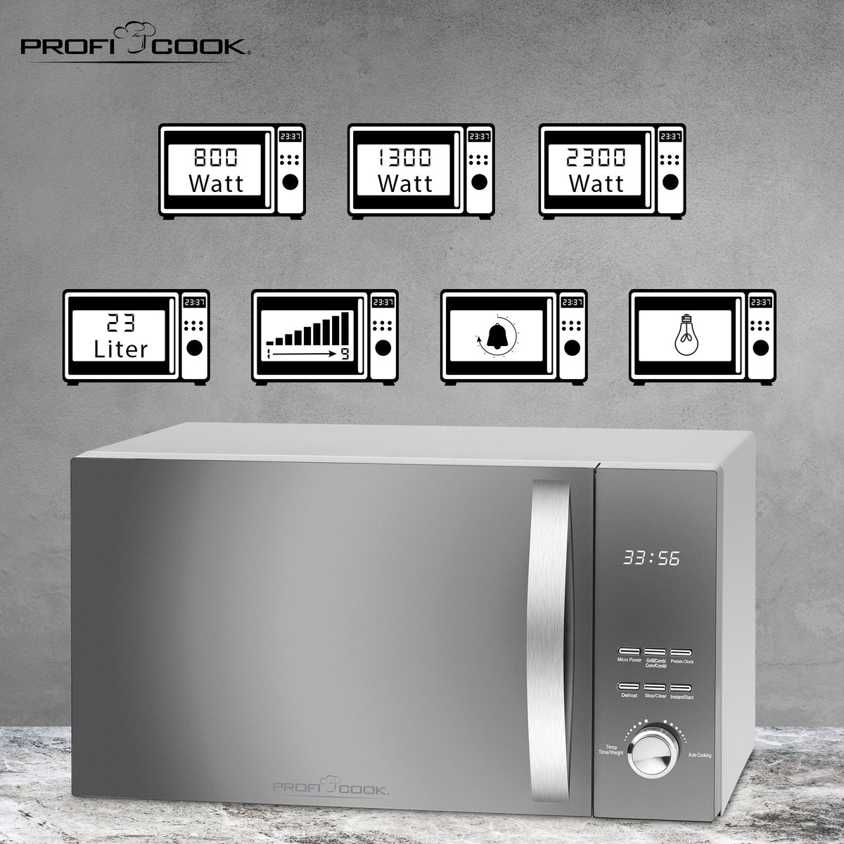 ProfiCook 3-in-1 Combi Magnetron thumbnail 5
