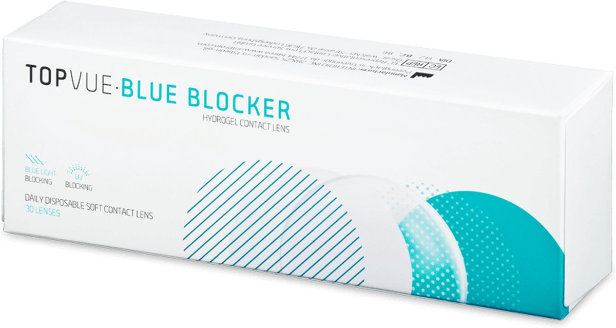 TopVue Blue Blocker (30 lenzen) Sterkte: -6.00, BC: 8.60, DIA: 14.20