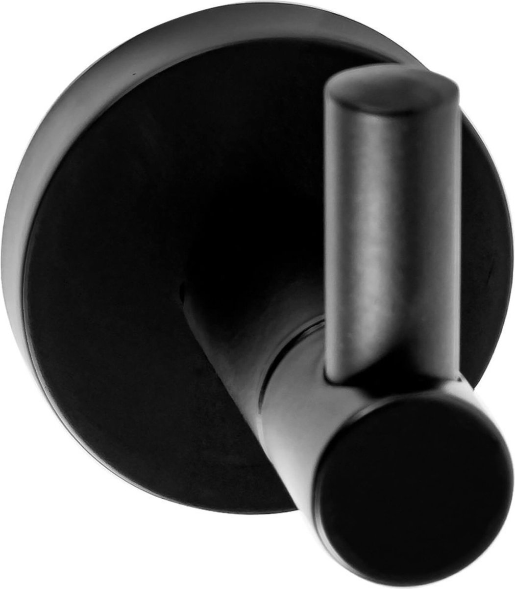REA Mist Handdoekhouder Wandmodel - 5 x 5.5 cm - Zwart