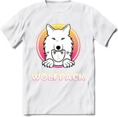 Saitama T-Shirt | Wolfpack Crypto ethereum Heren / Dames | bitcoin munt cadeau - Wit - S