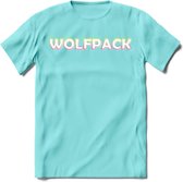 Saitama T-Shirt | Wolfpack Crypto ethereum Heren / Dames | bitcoin munt cadeau - Licht Blauw - S
