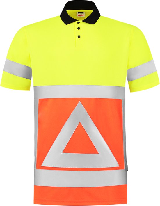 Tricorp Poloshirt Verkeersregelaar 203011 - Fluor Oranje/Geel - Maat S