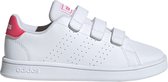 adidas Advantage C Meisjes Sneakers - Ftwr White/Real Pink S18/Ftwr White - Maat 33