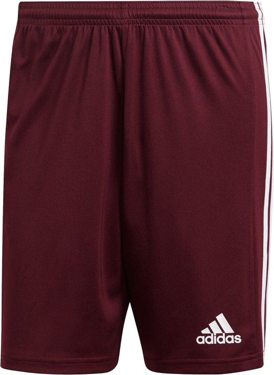 Foto: Adidas squadra 21 short heren bordeaux wit maat m