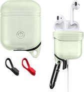 Apple AirPods 1 Hoesje - Mobigear - Serie - Siliconen Hoesje - Groen - Hoesje Geschikt Voor Apple AirPods 1