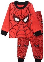 Spiderman Kinder Pyjama 116/122 5/6 jaar Rood/Zwart