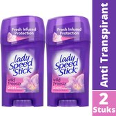 Lady Speed Stick Wild Freesia Deodorant Stick - 48H Anti Transpirant Deo Stick - Anti Witte Strepen - Bestverkochte Deodorant Vrouw - 2X45g