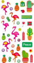 LG-Imports Stickers Flamingo Meisjes 34-delig
