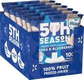 5th Season Gevriesdroogde Organic Banana & Blueberries Bites - doos met 6 zakjes