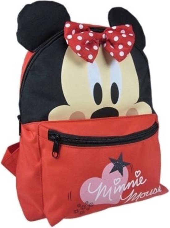 Sac à dos Disney Minnie Mouse Oreilles Rouge 24 X 10 X 30 Cm | bol.com