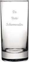 Gegraveerde longdrinkglas 28,5cl De Beste Schoonvader