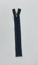 broek rits met rem, donkerblauw spiraal -16 cm lang, niet deelbaar