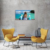 Foto op canvas met eigen foto / 40×80 cm-Moederdag cadeau