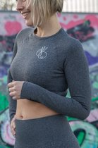 Crop top longsleeve, sport top, lange mouw Embrace - S